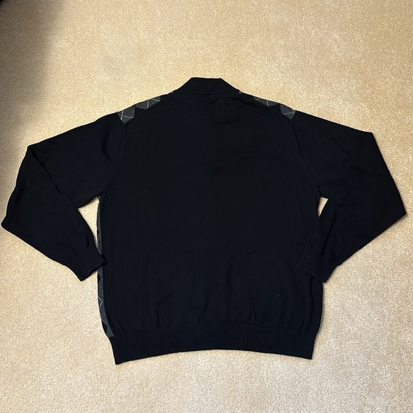 Cutter & Buck Green Bay Packers Harlequin pattern zip neck sweater size XL/TG - Picture 9 of 9